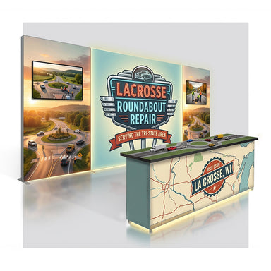 10 x 20 backlit trade show booths
