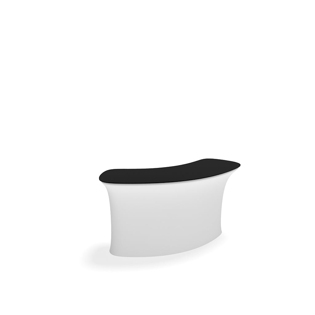 6' Curved InfoDesk Trade Show Counter