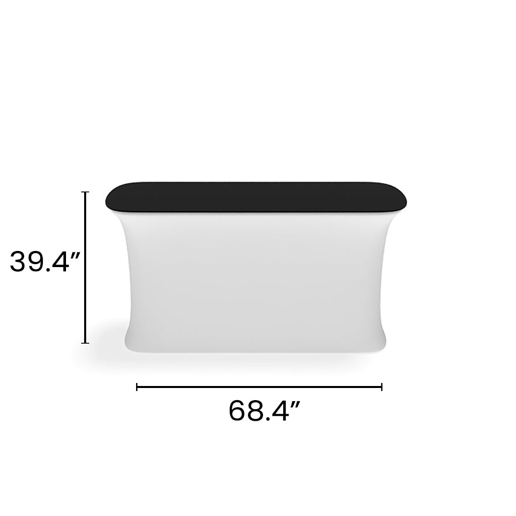 6' Straight InfoDesk Trade Show Counter