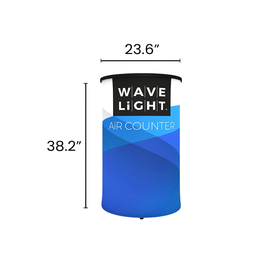Wavelight Table WaveLight Air Backlit Inflatable Counter - Circular — Total Trade Show