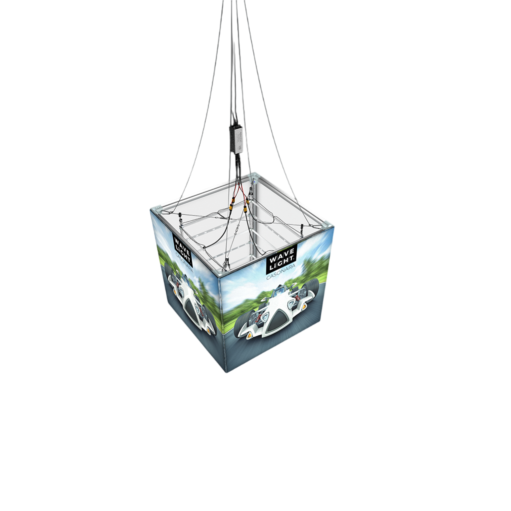 3' WaveLight Casonara Blimp Hanging Cube Light Box