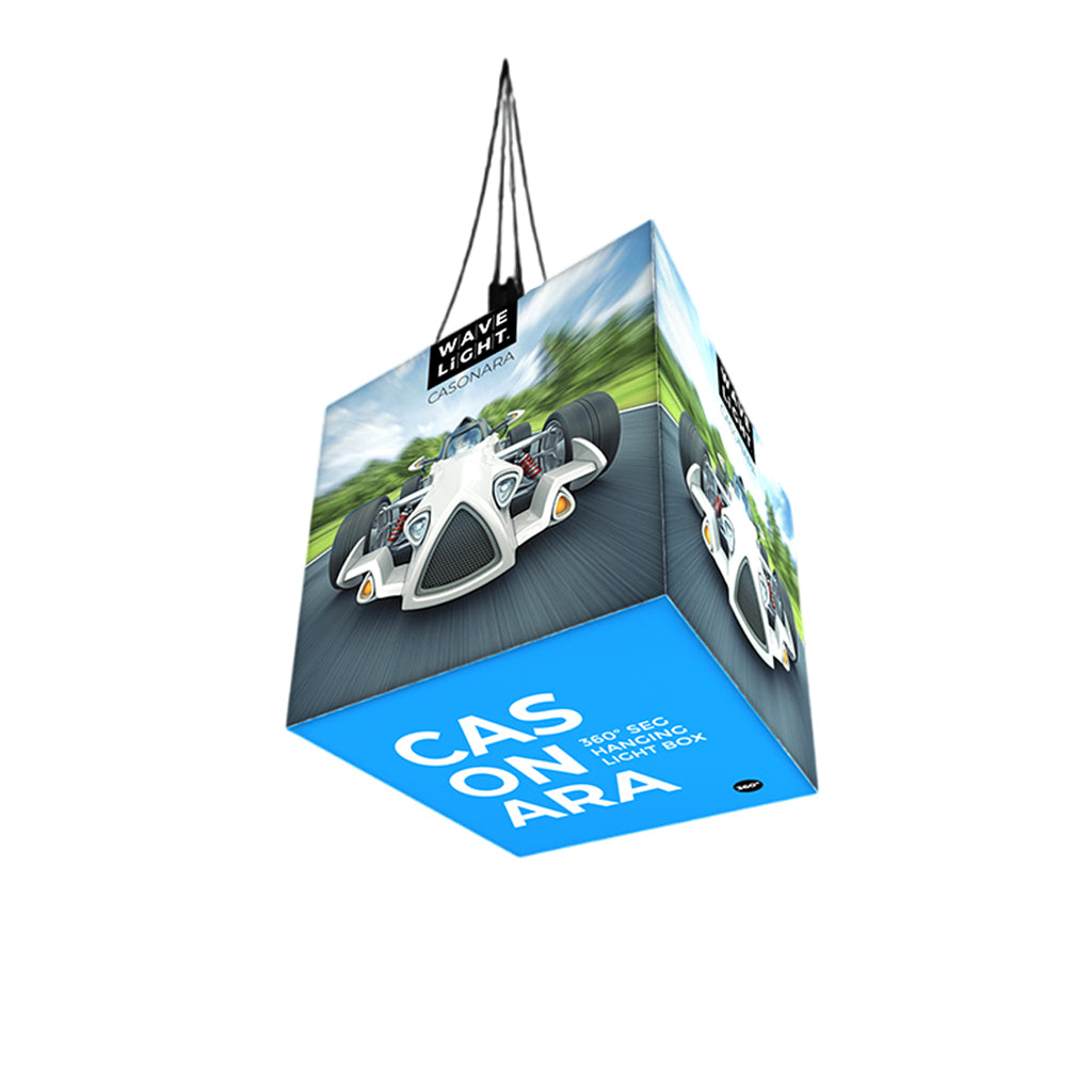 6.5' WaveLight Casonara Blimp Hanging Cube Light Box