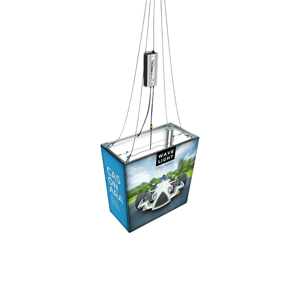 3' WaveLight Casonara Blimp Hanging Rectangle Light Box