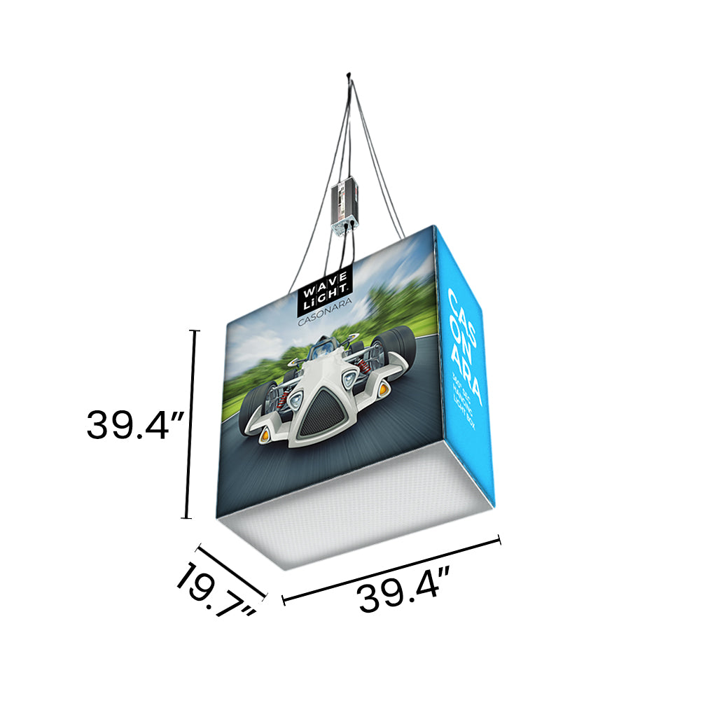 3' WaveLight Casonara Blimp Hanging Rectangle Light Box