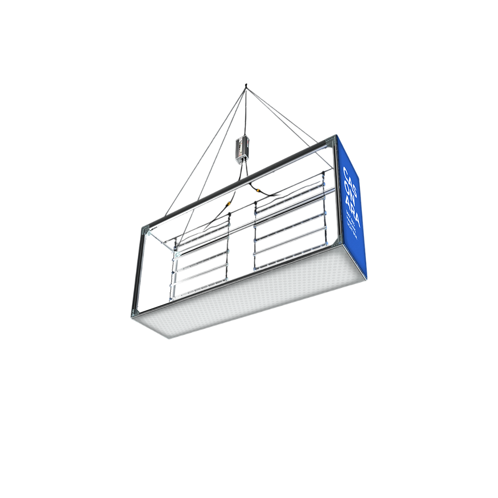 6.5' WaveLight Casonara Blimp Hanging Rectangle Light Box