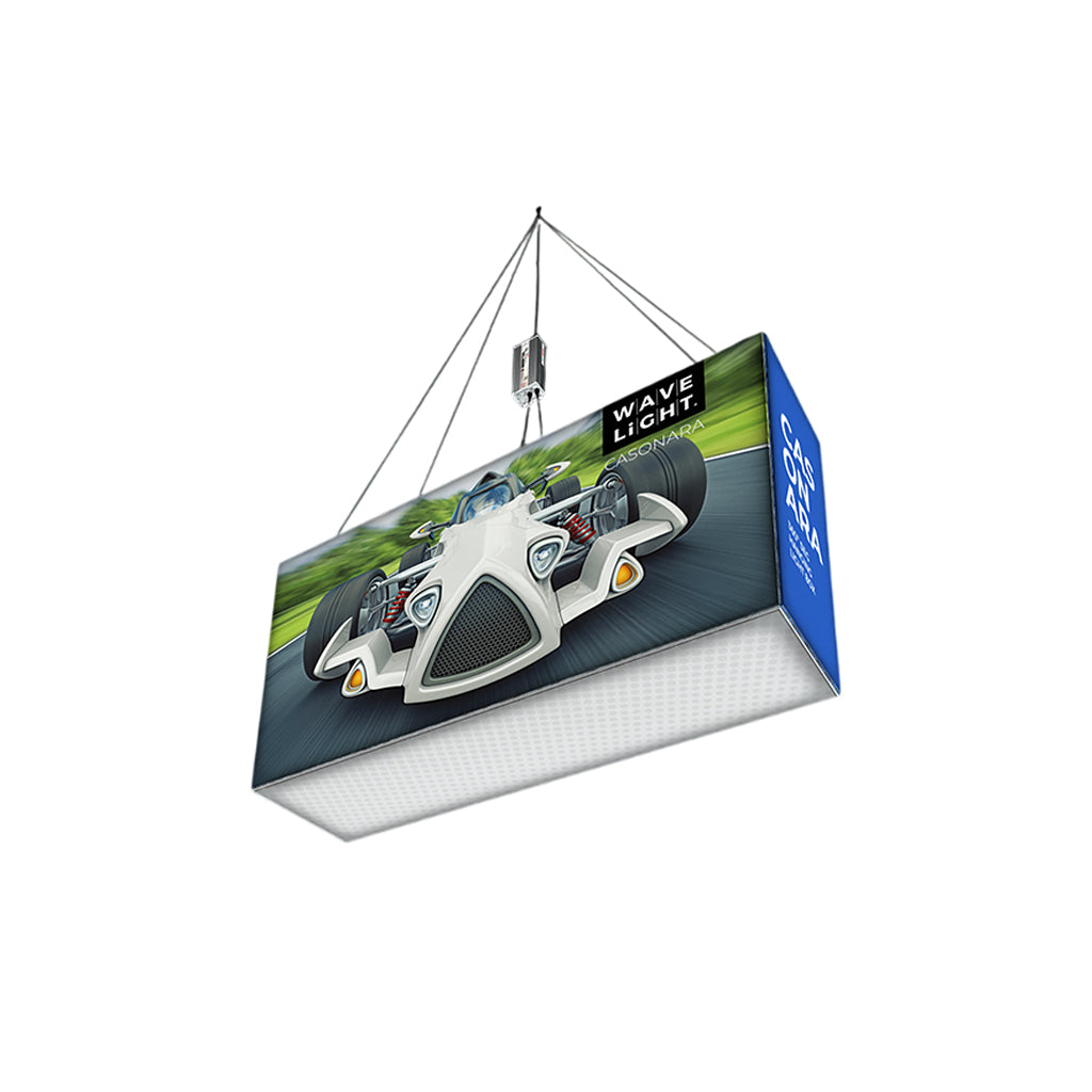 6.5' WaveLight Casonara Blimp Hanging Rectangle Light Box