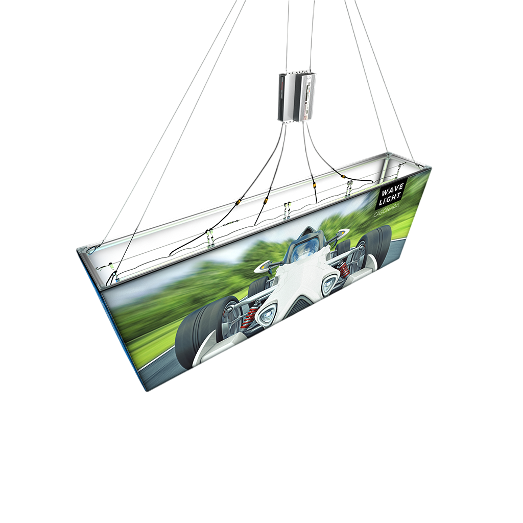 10' WaveLight Casonara Blimp Hanging Rectangle Light Box