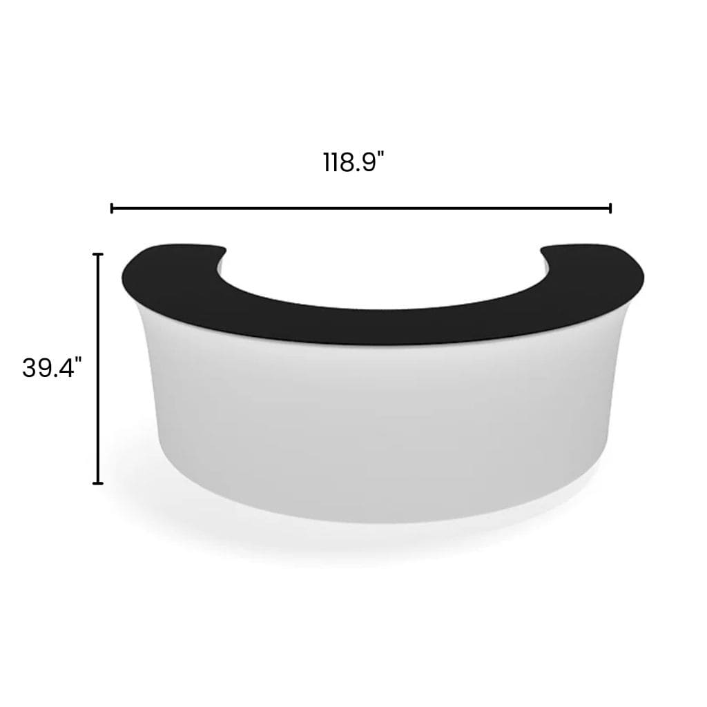 10' C Curve InfoDesk Trade Show Counter