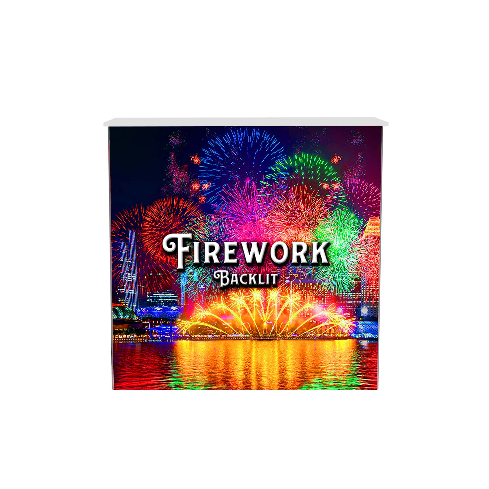 Firework Backlit Graphic Counter