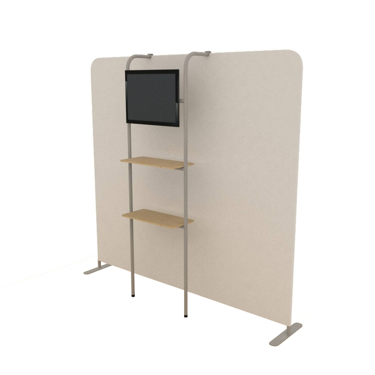 TV Stand and Shelf Rack for Frontier Trade Show Display